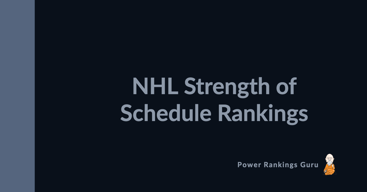 nhl remaining schedule